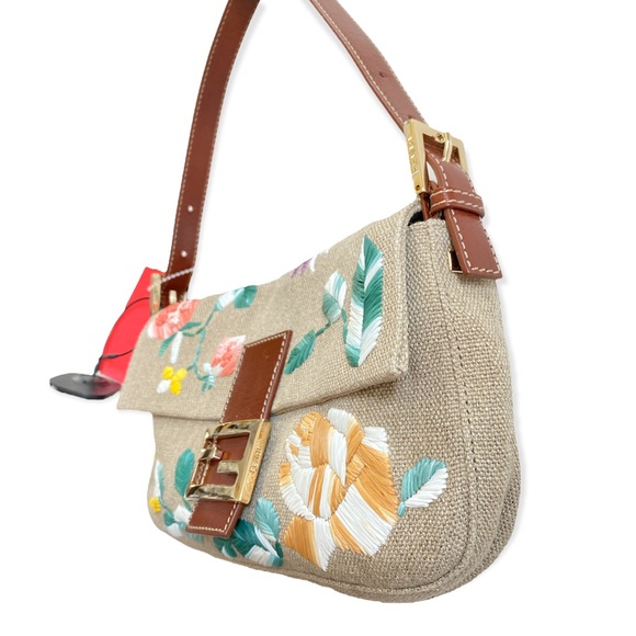 NWOT Fendi embroidered baguette - Picture 5 of 5
